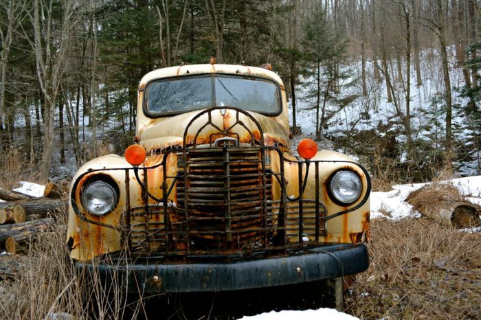 Yesterdays workhorse; The International Harvester KB5 found along route 23 in Central New York
